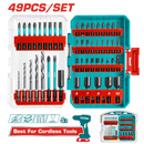 توتال تولز طقم بنط و  لقم وسنون تصادميه 49 قطعة - TACSDL24906 