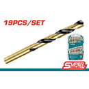 توتال تولز طقم بنط حداداي 19 قطعة-TAKSDB9195