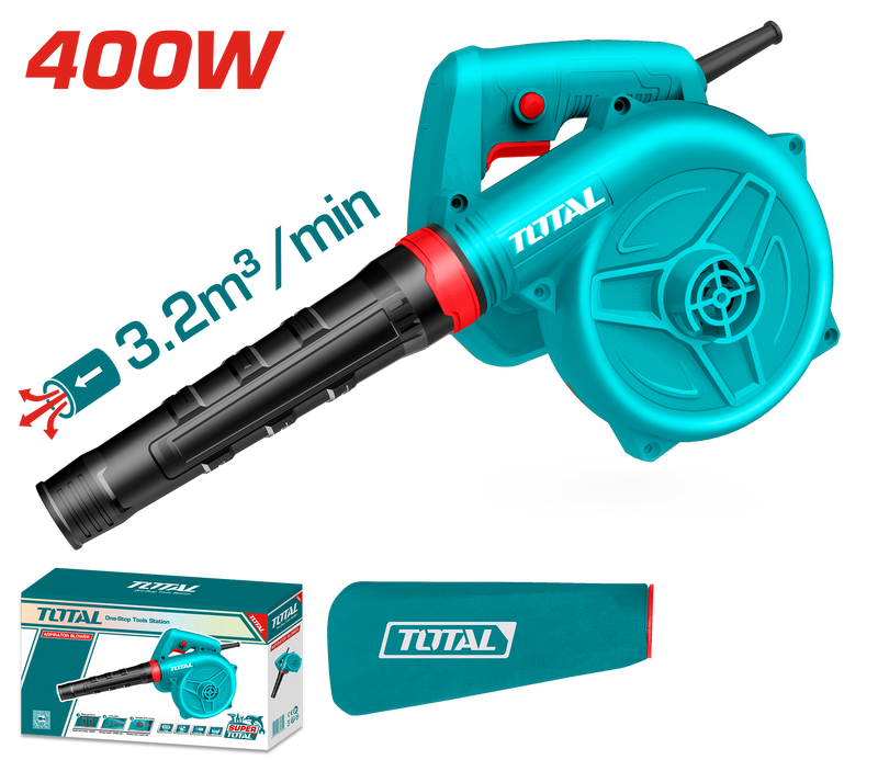 Total tools air blower 400 w + dust bag - TB4036