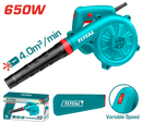 Total tools air blower 650 w  Variable speed control + dust bag - TB6036