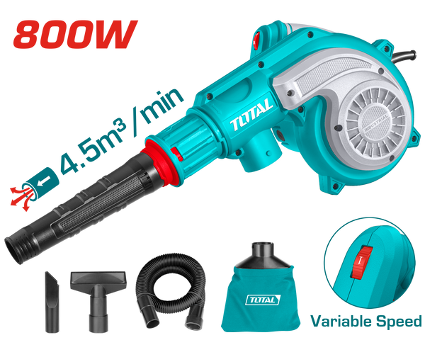 Total tools Aspirator blower 800 W + dust bag - TB8036