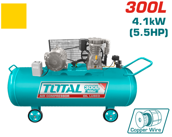 Total Tools Air Compressor 300L 8Bar 5.5HP Copper Motor – TC1553002