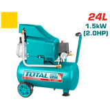 Total tools Air compressor 24 ltr. 2 HP , direct-coupled , 8 Bar - TC202416