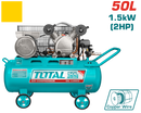 توتال تولز كمبروسر  هواء سعة 50 لتر  موتور  ملفات نحاس 2 حصان 8 بار - TC2200506 