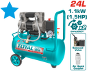 TCS1110242   - توتال تولز كمبروسر هواء كاتم  24 لتر  1.5 حصان     