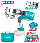 توتال تولز مكبس ترامل بطاريه 20 فولت 4 امبير  من 16 : 400 امبير  + 2 بطاريه شاحن TCTLI2005 
