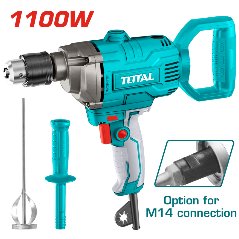 Total tools Industrial drill ( Mixer ) 16 mm 1100 W - TD61106