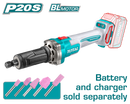 Total Tools Brushless Cordless Die Grinder 6mm 20V – without Battery & Charger –  TDGLI2001