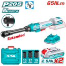 Total Tools Cordless Ratchet 3/8" 65Nm 20V with 2 Batteries & Charger + 3 Sockets – TDRLI2065292