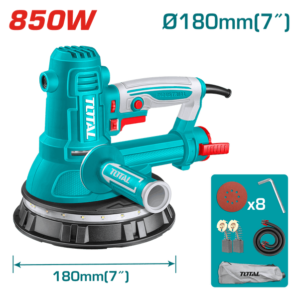 Total Tools 850W Drywall Sander 7" Variable Speed – TDWS10508