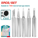 TOTAL Tools 5-Piece 4.3mm Soldering Iron Tips Set for 70W Soldering Iron –   TET065431