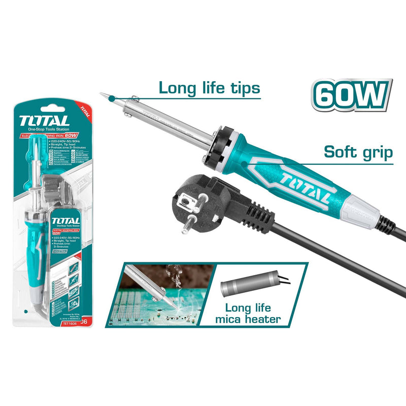 TOTAL TOOLS Electric soldering iron 60w- TET1606