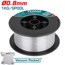 توتال تولز بكرة سلك لحام 0.8 مم  1 كجم -  TEWSFC081001