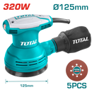 Total tools Rotary sander 5" 320 W - TF2031256