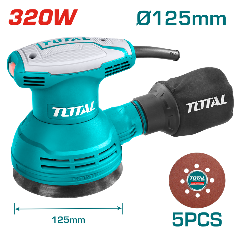 Total tools Rotary sander 5" 320 W - TF2031256