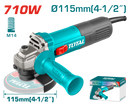 Total tools Angle grinder 4.5 inch 710 W - TG10711576
