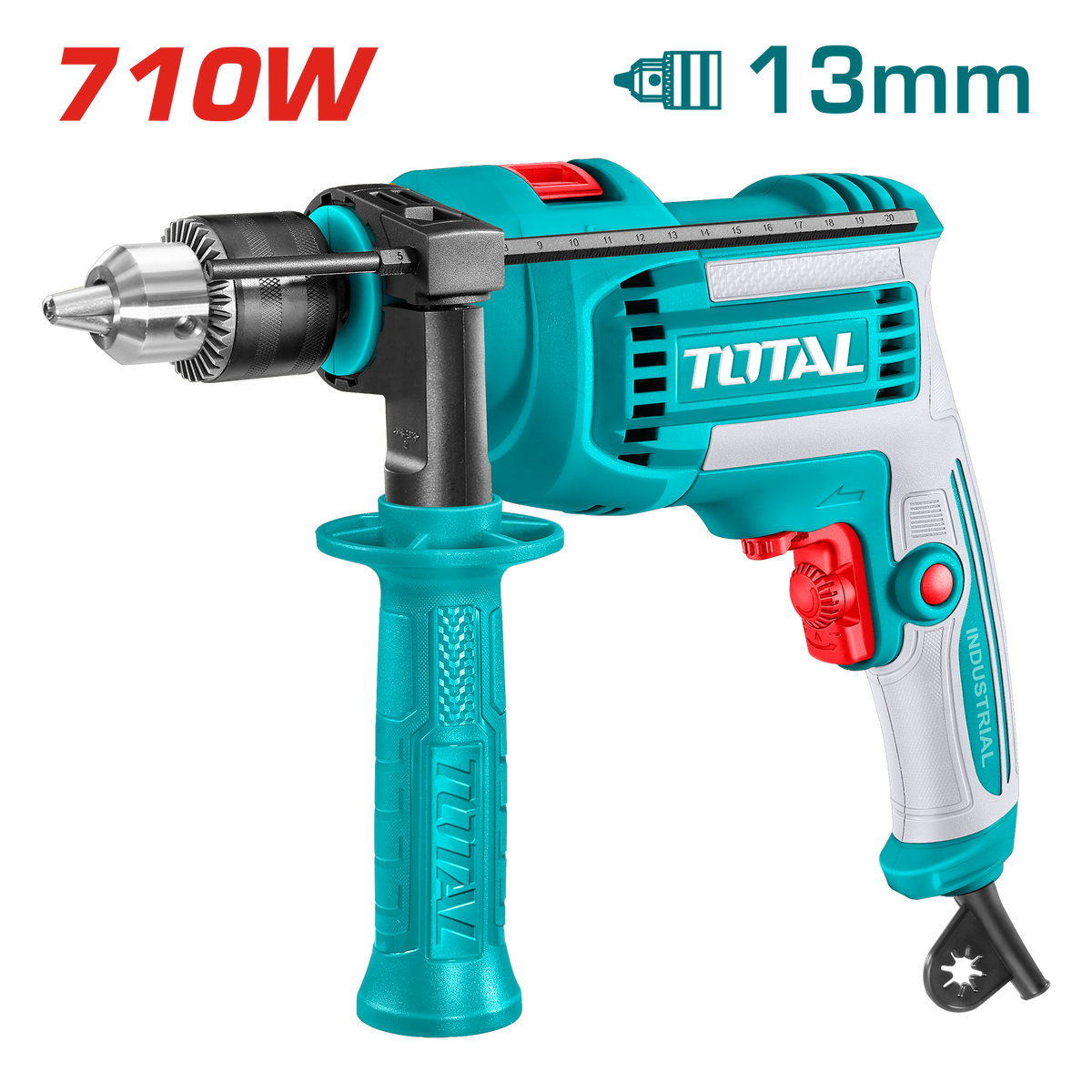 Total tools Impact drill 13 mm 710 W - TG1071366