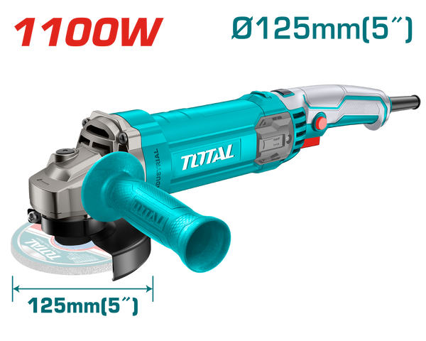 Total tools Angle grinder 5 " 1100 w -TG11012556