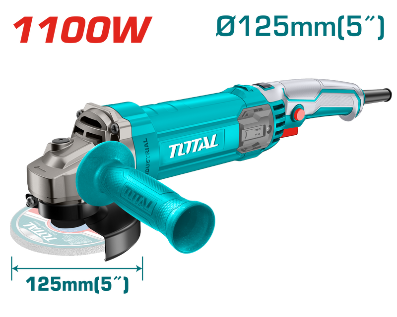 Total tools Angle grinder 5 " 1100 w -TG11012556