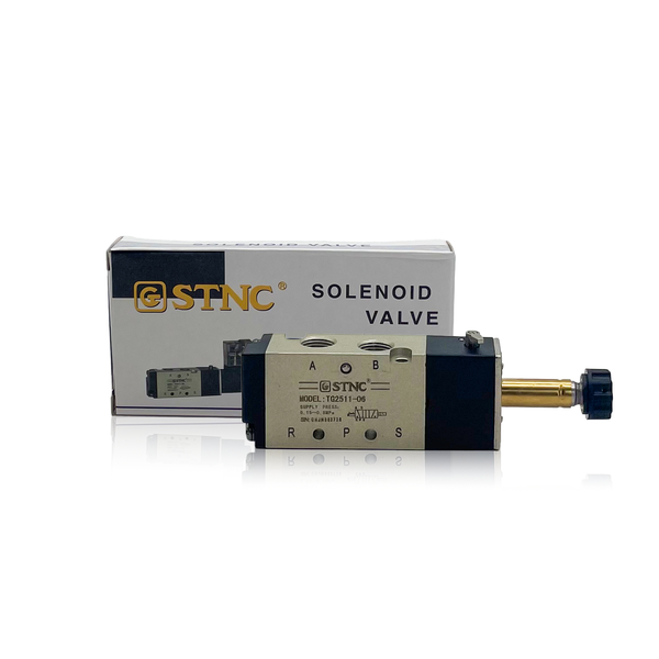 Solenoid Pneumatic Valve 1/8" 5 Way 2 Position  Without Coil-TG2511-06