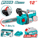Total Tools 20V Brushless Cordless Chainsaw 12" 4.0Ah + 2 Batteries and Charger – TGSLI201286