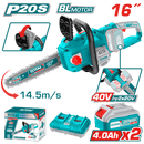 Total Tools 20V Brushless Cordless Chainsaw 16" 4.0Ah + 2 Batteries and Charger – TGSLI401682