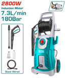Total Tools 180 Bar 2800W High Pressure Washer with 5m Hose, Gun & Soap Bottle – TGT11266