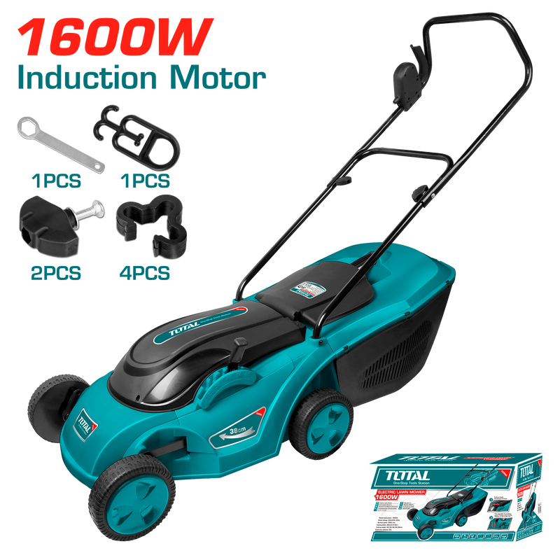 Total Tools Electric lawn mower 1600 W 38 cm induction motor --TGT616151