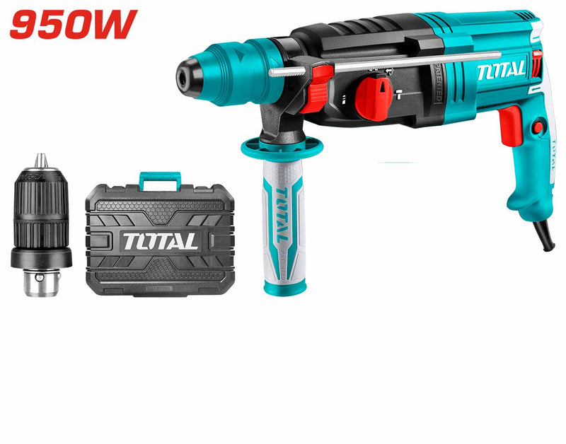 TOTAL TOOLS Rotary hammer 950W / Impact Energy 2.5J (SDS Plus) With 1pcs Chuck- TH309288-2