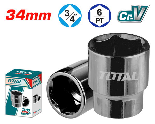 Total Tools 3/4" Impact Socket 34mm – THHAST34341