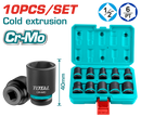 Total tools 10 Pcs 1/2"DR. Impact socket set 10 : 24 mm - THISTD12101