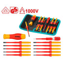 TOTAL TOOLS 12Pcs Interchangeable Insulated Screwdriver Set - THKISD1201