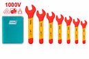 TOTAL TOOLS 7Pcs insulated open end spanner set from size 8 to 19mm - THKISPA0701