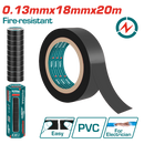 Total tools PVC Black insulating tape 20 m - Width:18 mm - THPET1109
