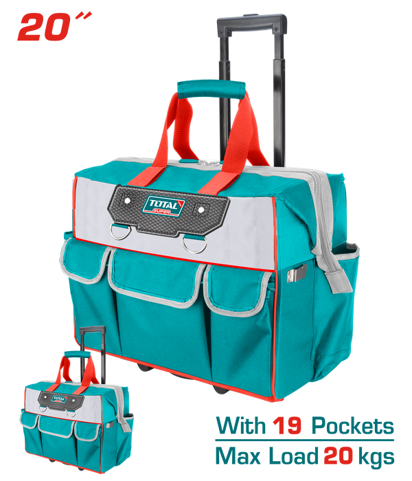 Total tools Industrial Rolling rigid tool bag 20" - THRRTB2012