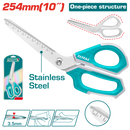 Total Tools 10" Stainless Steel Scissors with Measuring Ruler –  THSCRS25088