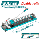 Total tools Tile cutter 600 mm , cutting thickness : 14 mm - THT06001