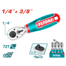 توتال تولز يد سيستيم اتجاهين 1/4" + 3/8 " - 72 سنة - THT1061438