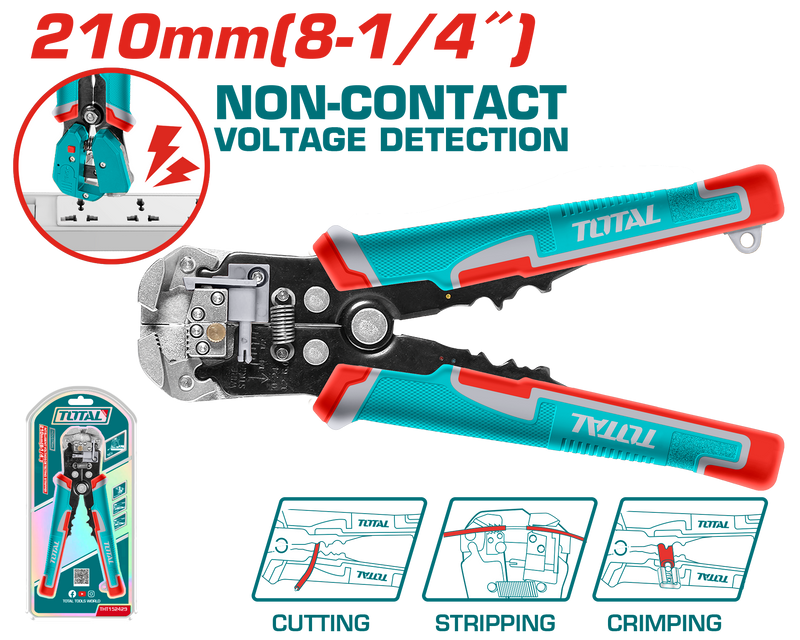 Total tools Industrial Intelligent voltage-detecting stripper 4*1 size 8.25" - THT152429