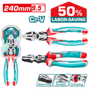 Total tools High leverage combination pliers 9.5 inch , 50% Energy saving - THT211958S