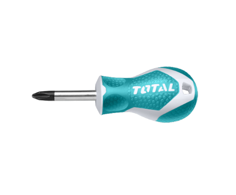 TOTAL TOOLS Phillips screwdriver 6mm X 38mm with plastic and rubber handle - THT22386