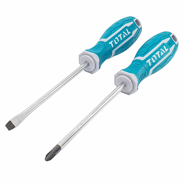 TOTAL TOOLS 
2Pcs screwdriver set  Slotted and Phillips
 - THT250201