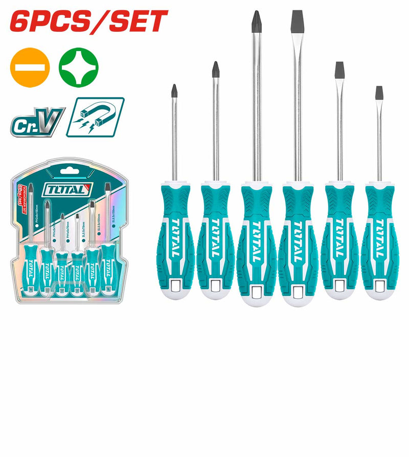 TOTAL TOOLS 
6Pcs screwdriver set 
 - THT250606