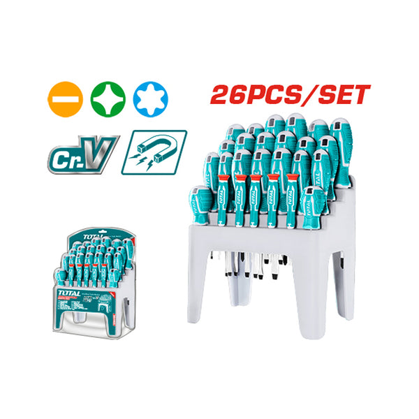 Total tools 26 Pcs screwdriver set - THT250626