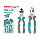 Total Tools 2 Pcs Pliers and Diagonal Cutting Pliers Set 7" & 8" –  THT2K0206