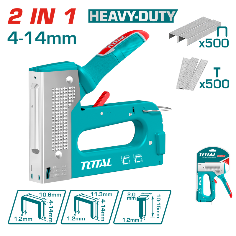 توتال تولز دباسه يدوى  2*1  دبوس و مسمار - THT31148
