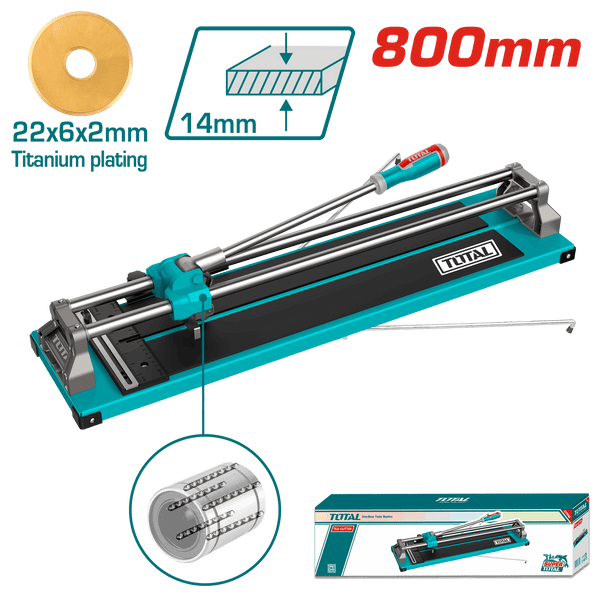 Total tools Tile cutter 800 mm Max cutting thickness : 14mm - THT578001