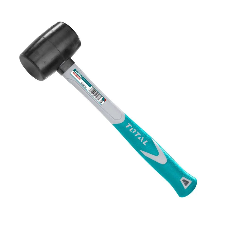 TOTAL TOOLS Rubber hammer With Fiberglass Handle 450g - THT761616