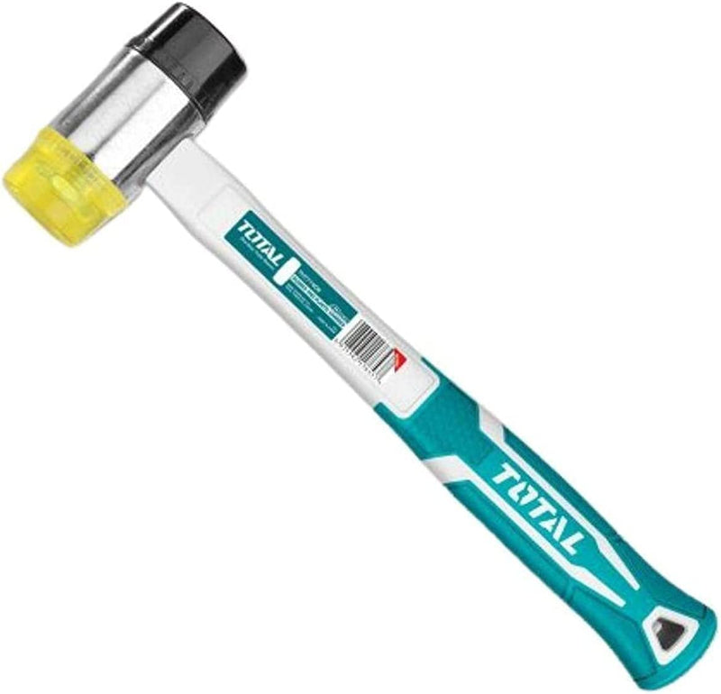 TOTAL TOOLS Rubber and plastic hammer With Fiberglass Handle 40mm - THT77406