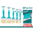 TOTAL TOOLS 8 Pcs paint brush (plastic handle) set - THT8450801